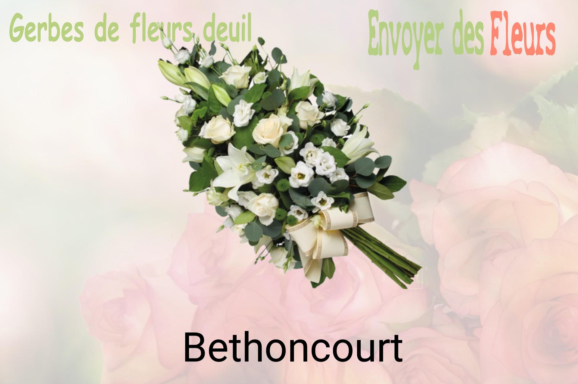 Gerbe de fleurs de deuil livrée à Bethoncourt